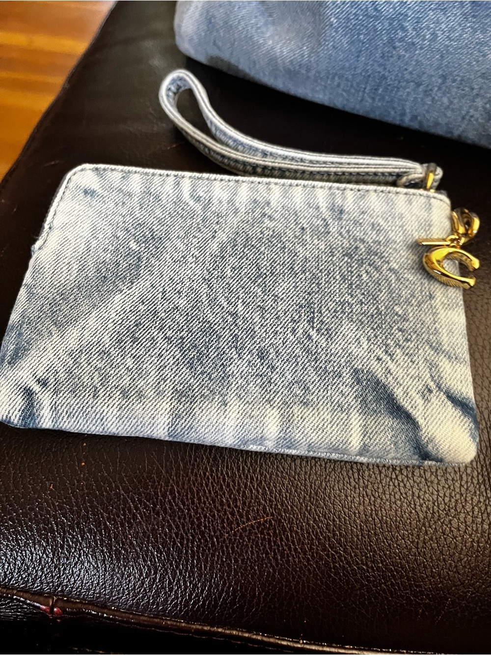 Coach Loved Denim Large Rowan With Wristlet And Charms - Picture 9 of 16